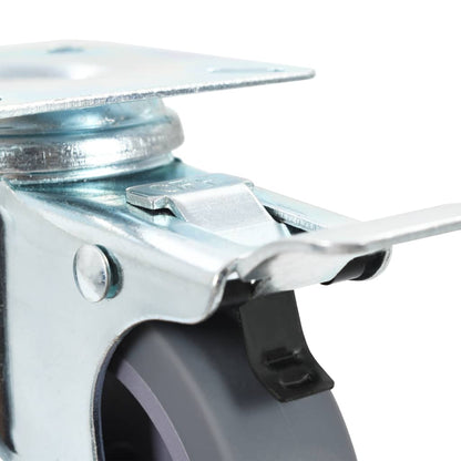Zwenkwielen Met Dubbele Remmen 4 St 75 Mm