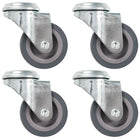 Zwenkwielen 50 mm set van 4