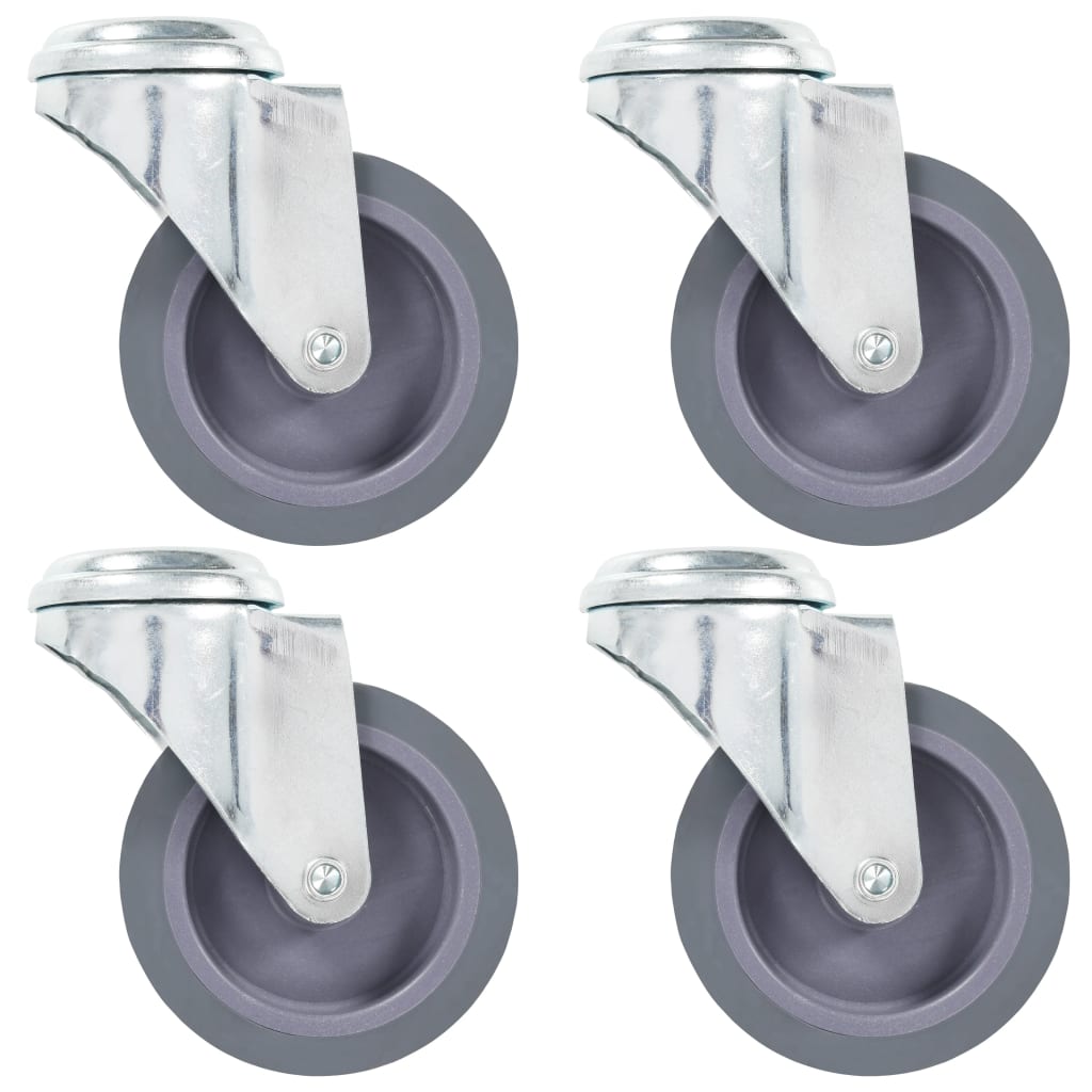 Zwenkwielen Met Boutgaten 4 St 75 Mm