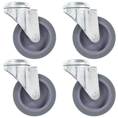 Zwenkwielen Met Boutgaten 4 St 75 Mm