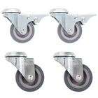 Swivel castors with bolt holes 4 pcs 50 mm