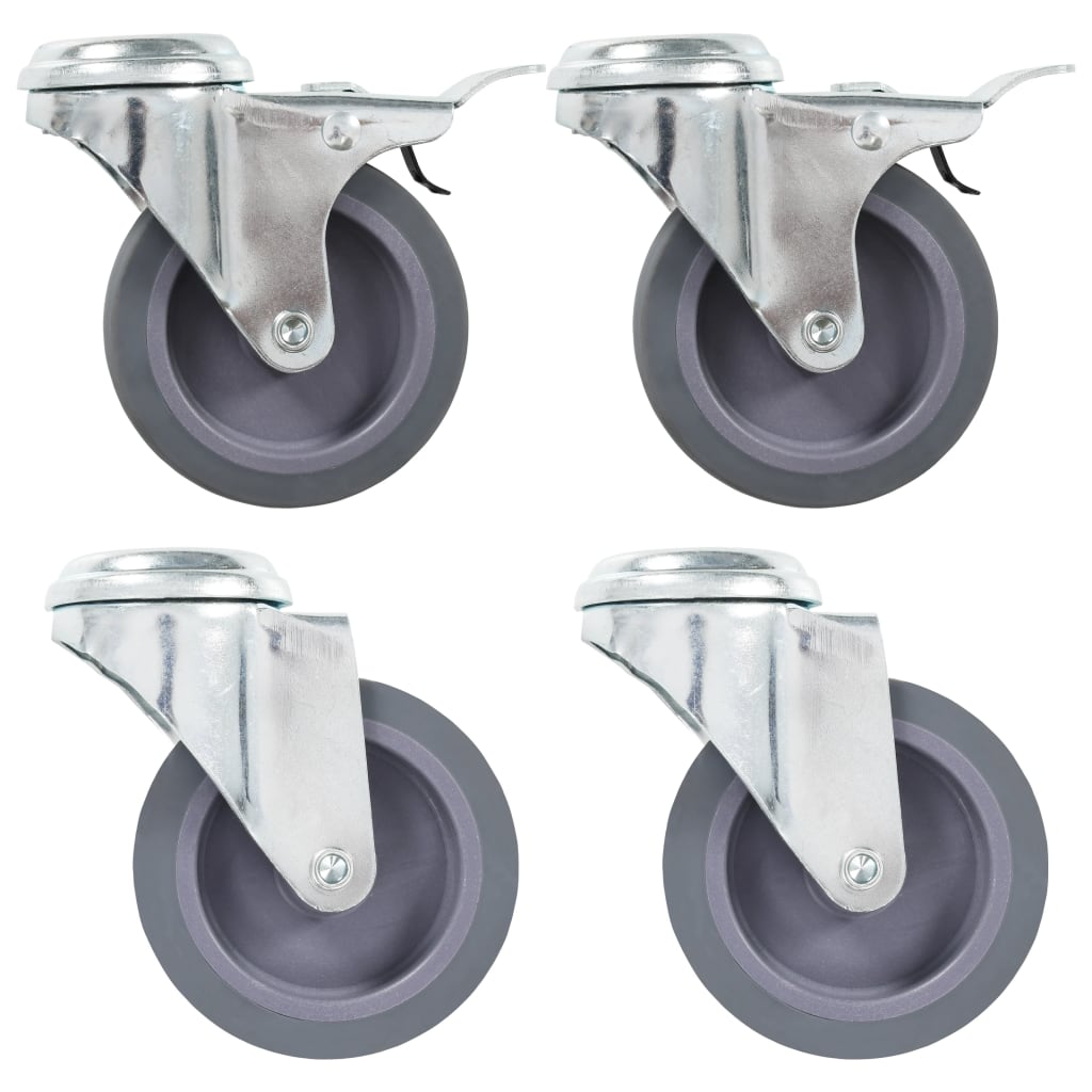 Zwenkwielen Met Boutgaten 75 Mm 4