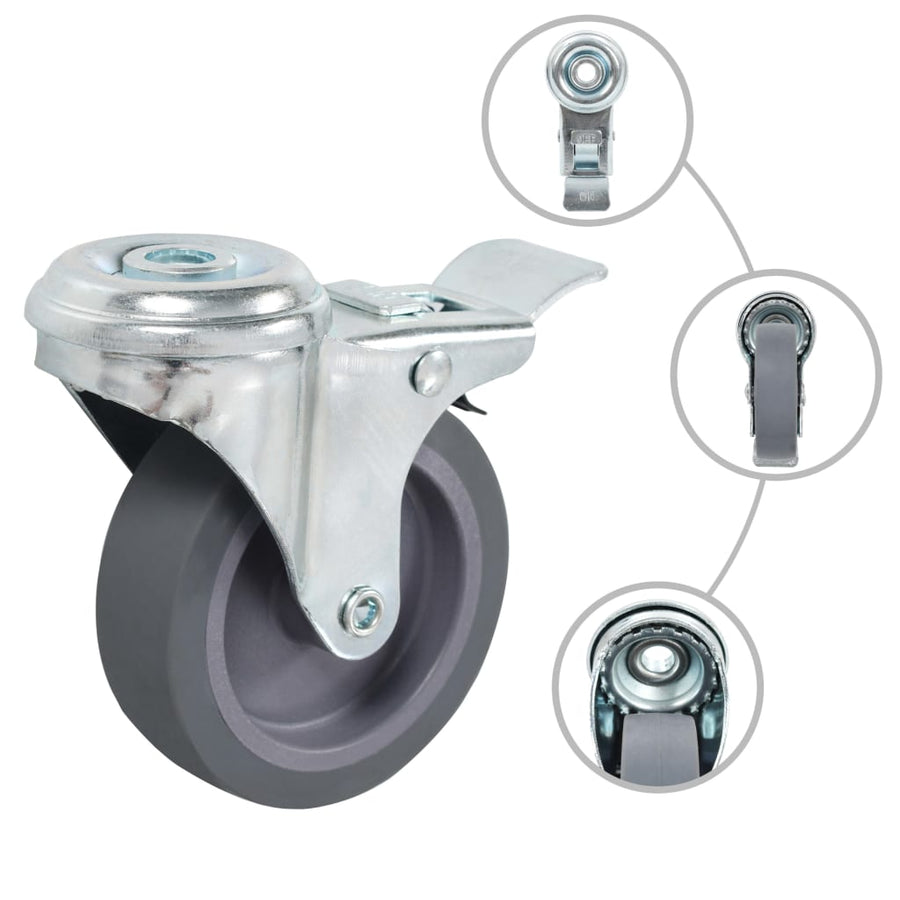 Zwenkwielen Met Boutgaten 75 Mm 4