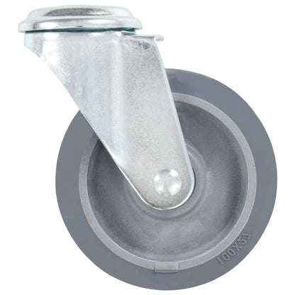 Zwenkwielen Met Boutgaten 4 St 100 Mm