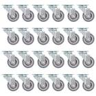 Zwenkwielen 50 mm set van 24