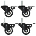 Zwenkwielen met remmen 50 mm set van 4