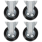 Vaste wielen 160 mm set van 4
