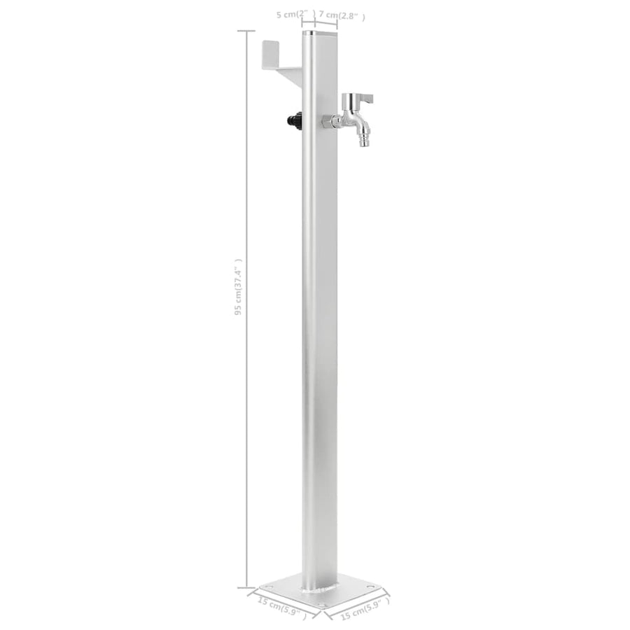 Tuinwaterkolom 95 Cm Aluminium