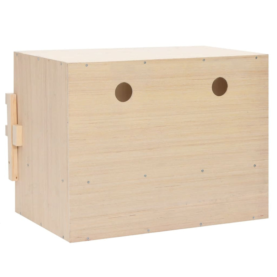 Kippenlegkast 2 Compartimenten Massief Grenenhout 63 x 40 x 45 cm