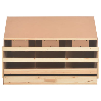 Kippenlegkast 3 Compartimenten Massief Grenenhout 93 x 40 x 65 cm