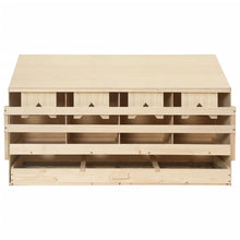 Kippenlegkast 4 Compartimenten Massief Grenenhout 106 x 40 x 59 cm