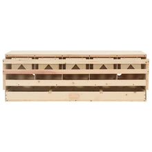 Kippenlegkast 5 Compartimenten 117X33X38 Cm Massief Grenenhout