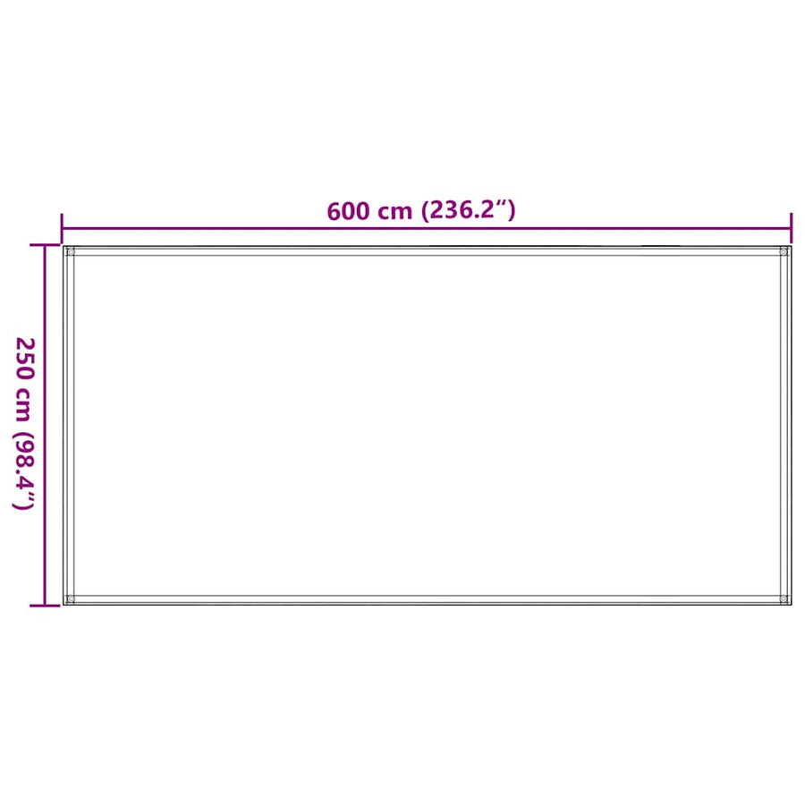 Tenttapijt Hdpe Groen Donkergroen 250 x 600 cm
