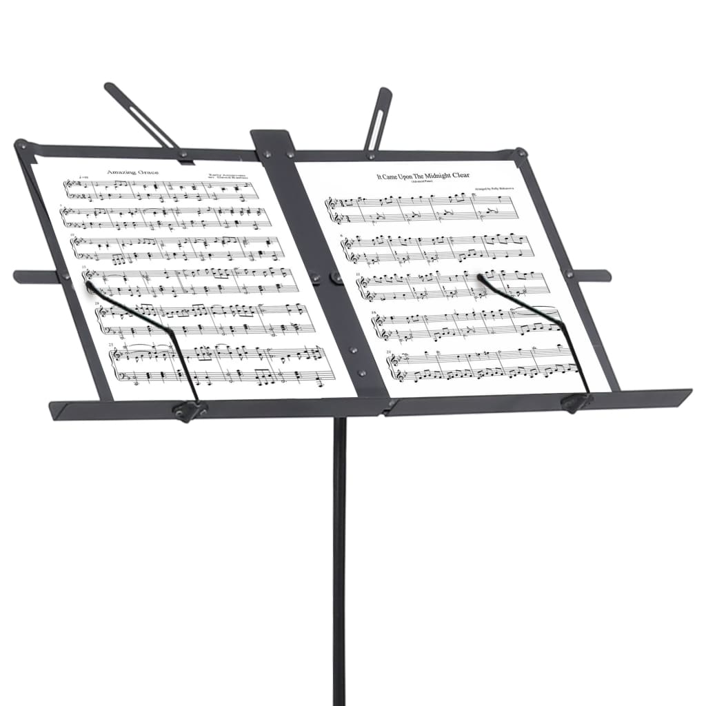Muziekboekenstandaard Staal Zwart