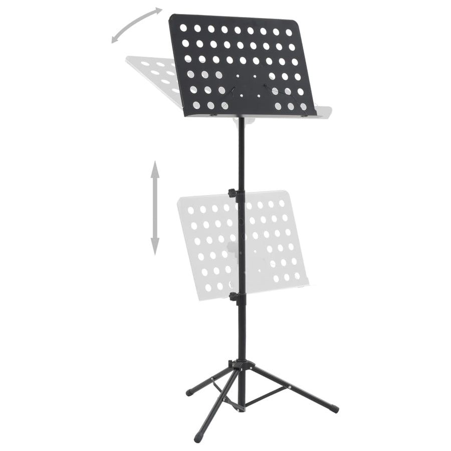 Muziekboekenstandaard Staal Zwart