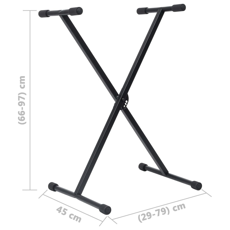 Keyboardstandaard En -Kruk Zwart