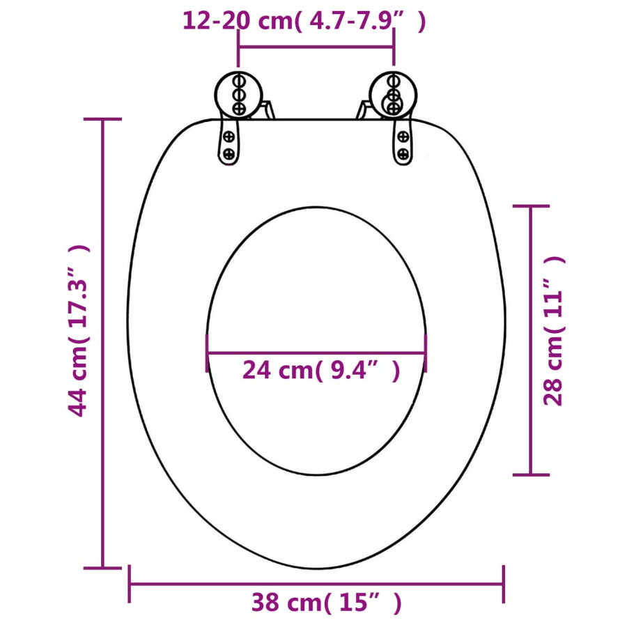 Toiletbril met soft-close deksel New York MDF 1 New York Ja