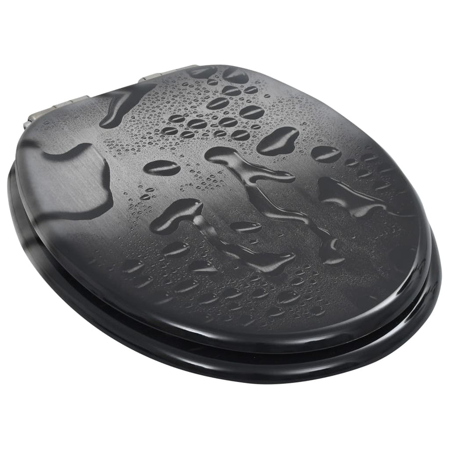 Toiletbril met soft-close deksel waterdruppel MDF 1 Waterdruppel Ja