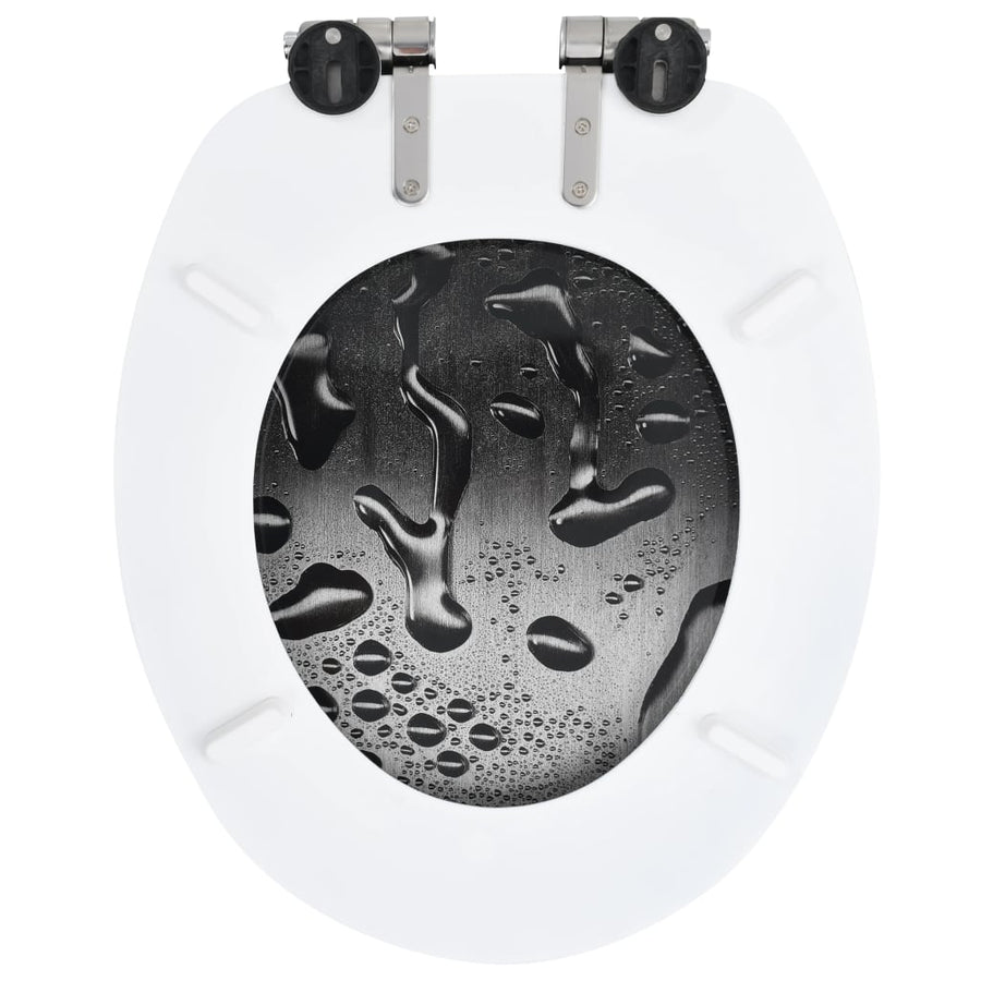Toiletbril met soft-close deksel waterdruppel MDF 1 Waterdruppel Ja