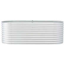 Plantenbak Verhoogd Gegalvaniseerd Staal 240 x 80 x 81 cm Zilver