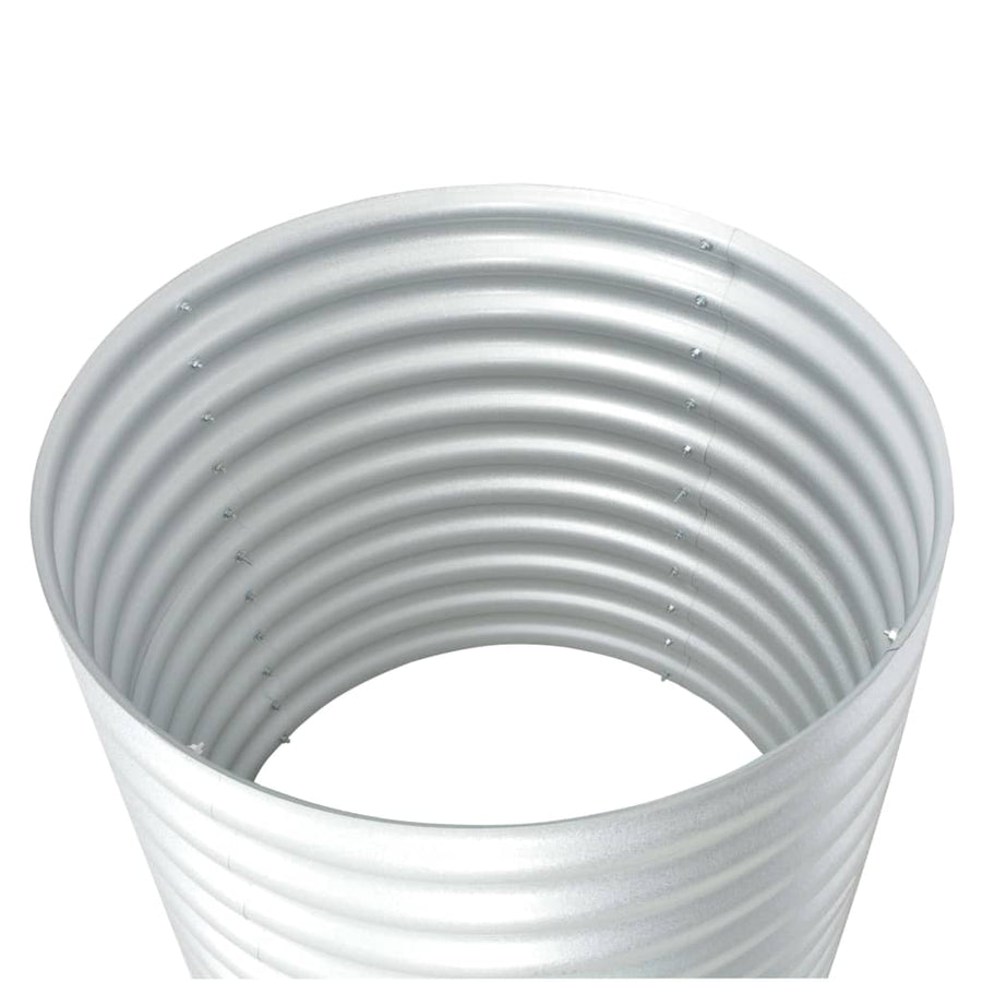Plantenbak Verhoogd Gegalvaniseerd Staal 80 x 80 x 81 cm Zilver