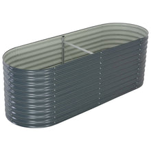 Plantenbak Verhoogd Gegalvaniseerd Staal 240 x 80 x 81 cm Grijs