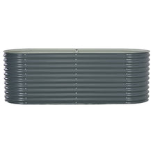 Plantenbak Verhoogd Gegalvaniseerd Staal 240 x 80 x 81 cm Grijs