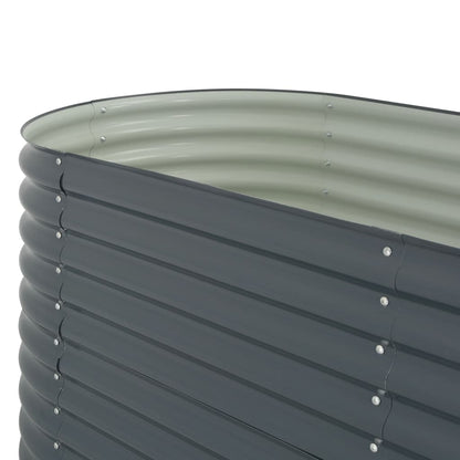Plantenbak Verhoogd Gegalvaniseerd Staal 240 x 80 x 81 cm Grijs