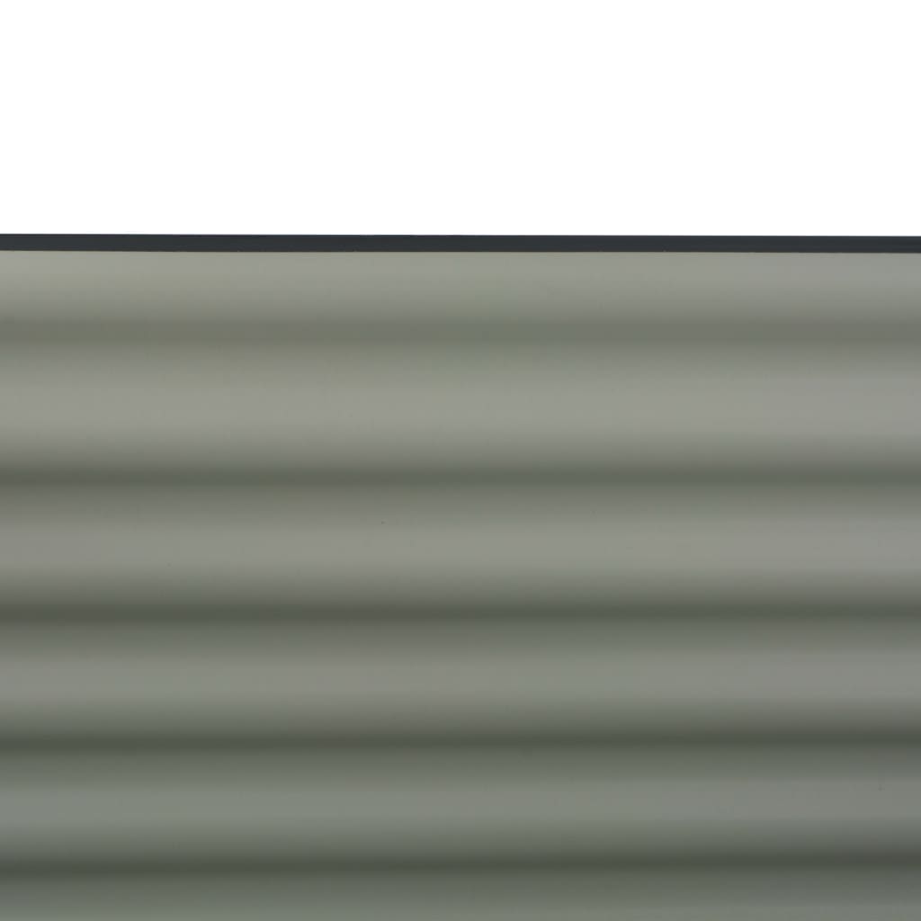 Plantenbak Verhoogd Gegalvaniseerd Staal 160 x 80 x 81 cm Grijs