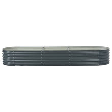 Plantenbak Verhoogd Gegalvaniseerd Staal 320 x 80 x 44 cm Grijs