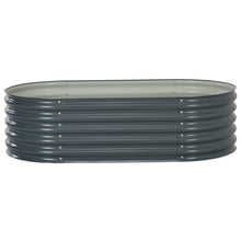 Plantenbak Verhoogd Gegalvaniseerd Staal 160 x 80 x 44 cm Grijs