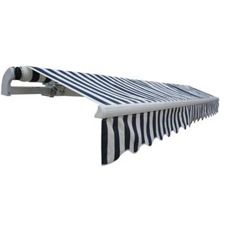 Luifel Gemotoriseerd Uitschuifbaar / Blauw en wit
