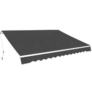 Manually Retractable Awning 450 cm Anthracite