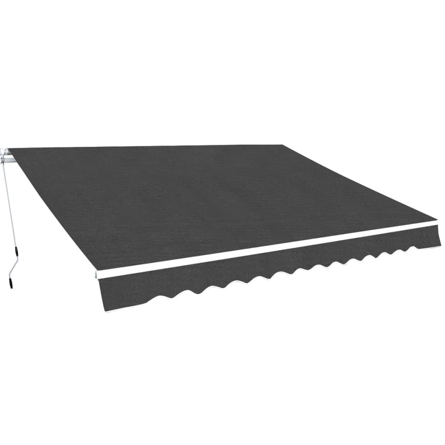 Luifel Handmatig Uittrekbaar 450 cm Antraciet