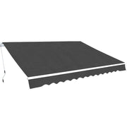 Luifel uittrekbaar 500 cm antraciet