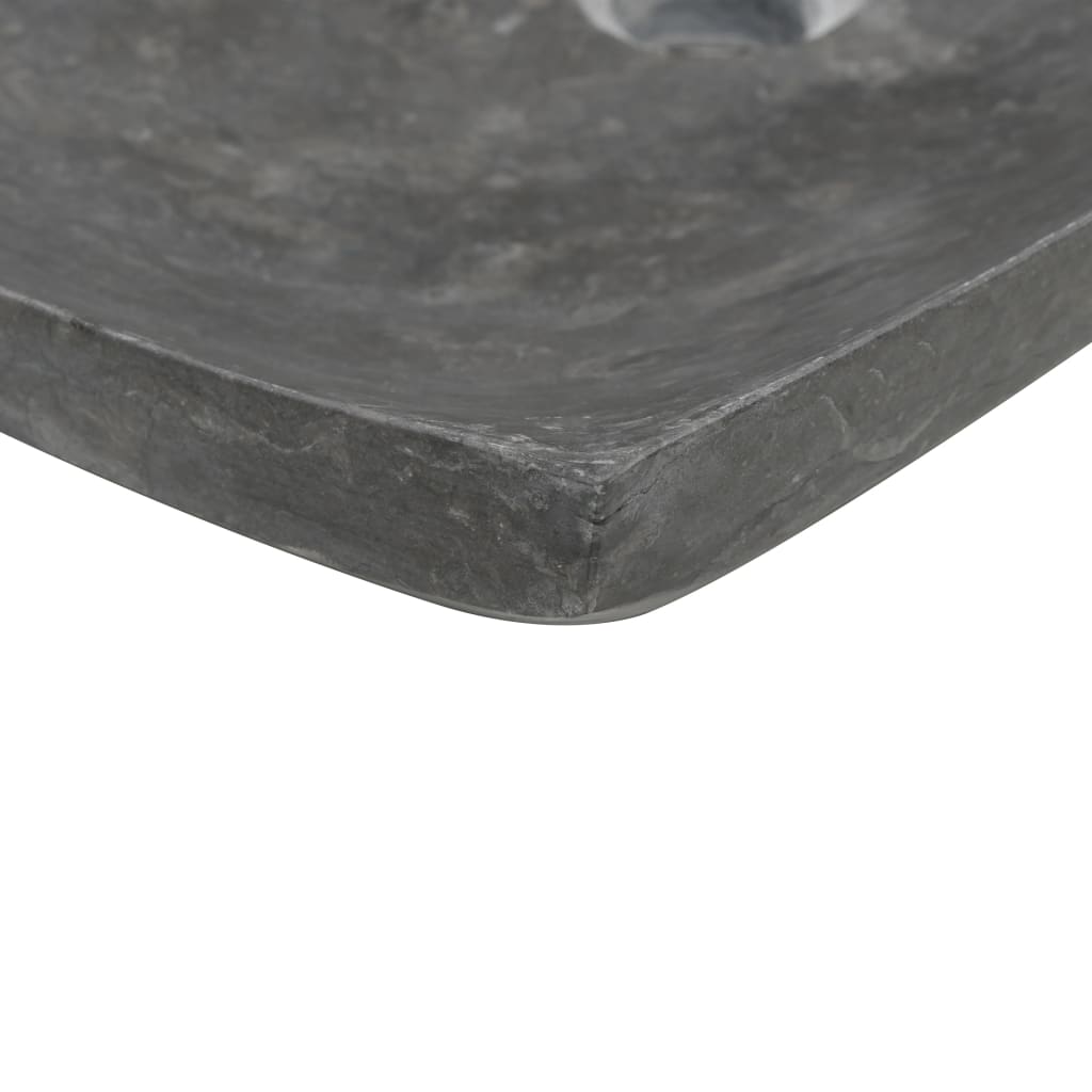 Gootsteen 50X35X12 Cm Marmer Zwart