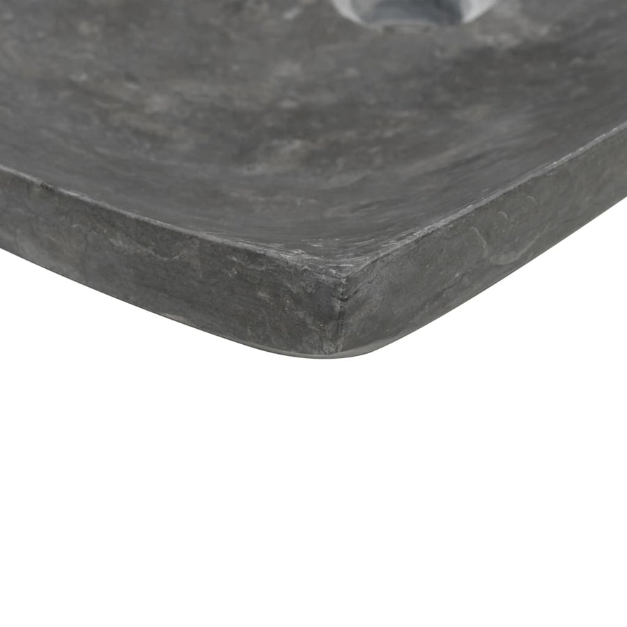 Gootsteen 50X35X12 Cm Marmer Zwart