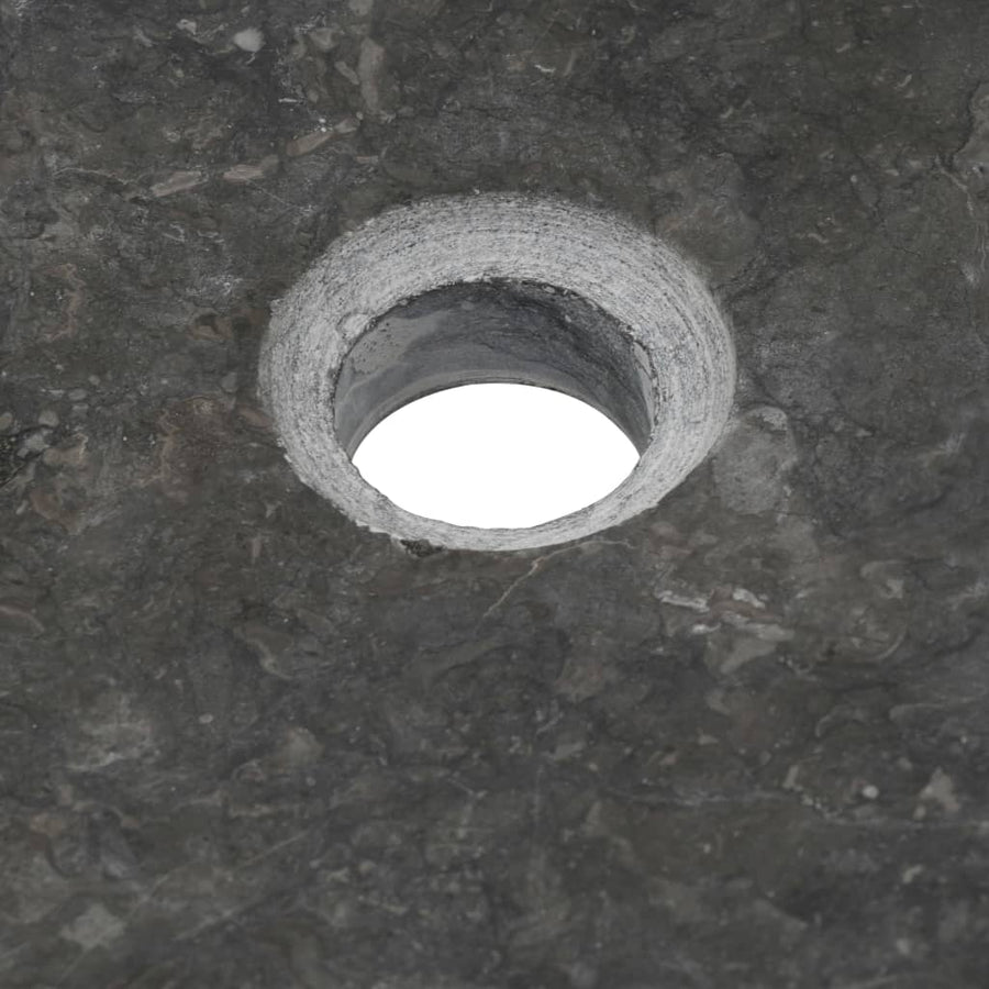 Gootsteen 50X35X12 Cm Marmer Zwart