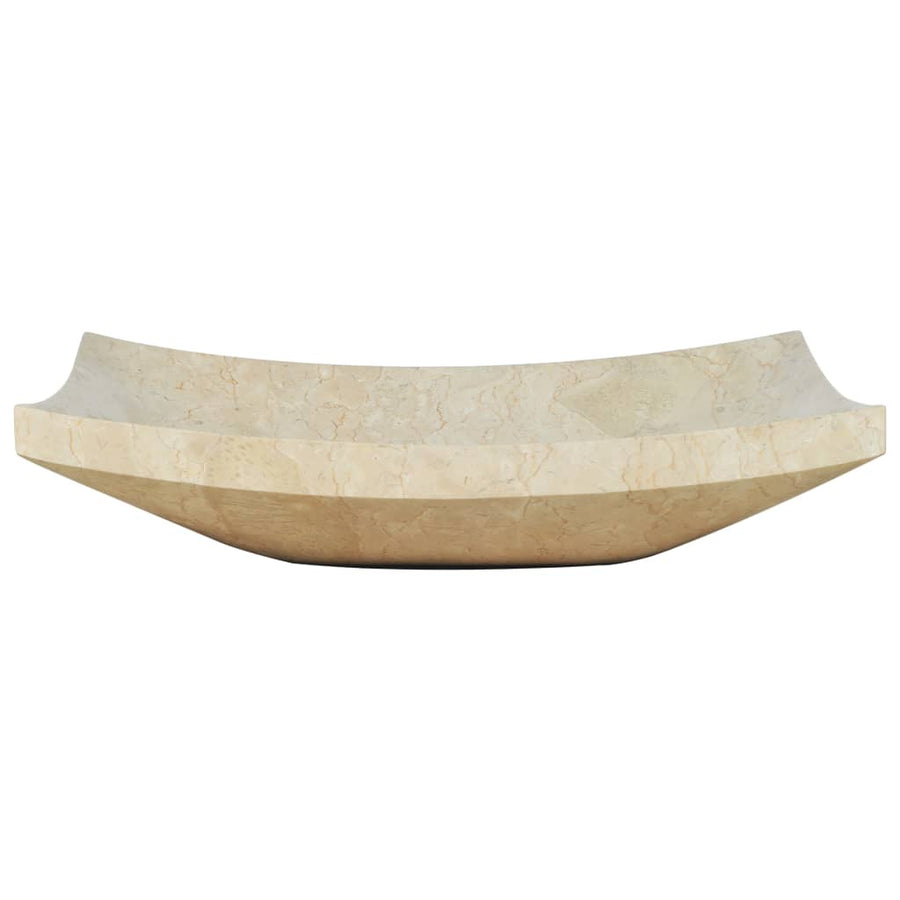 Gootsteen 50X35X12 Cm Marmer Crème