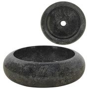 Sink 40x12 cm black marble