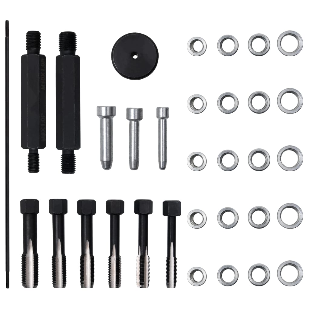 33-Delige Gloeibougie Schroefdraadreparatieset M8 M10 M12