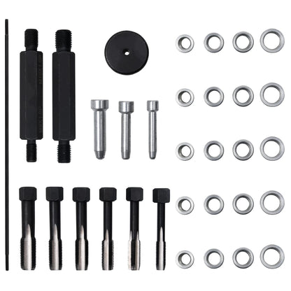 33-Delige Gloeibougie Schroefdraadreparatieset M8 M10 M12
