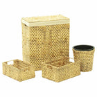 Badkamerset 4-delig waterhyacint beige