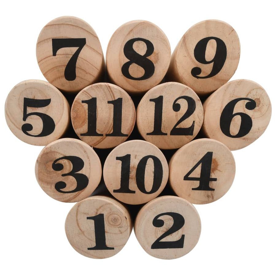 Nummer Kubb Spelset Hout