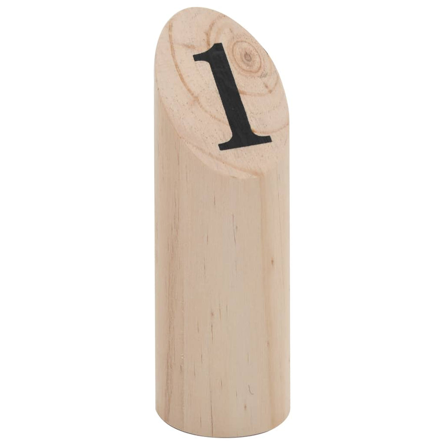 Nummer Kubb Spelset Hout