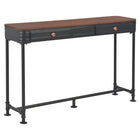Wandtafel 120x30x75 cm massief vurenhout metaal
