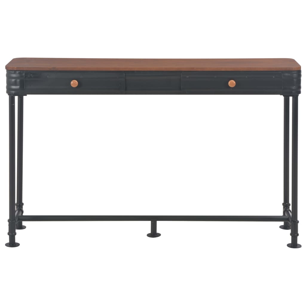 Wandtafel Met 2 Lades 120X30X75 Cm Massief Vurenhout