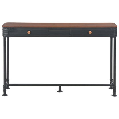 Wandtafel Met 2 Lades 120X30X75 Cm Massief Vurenhout
