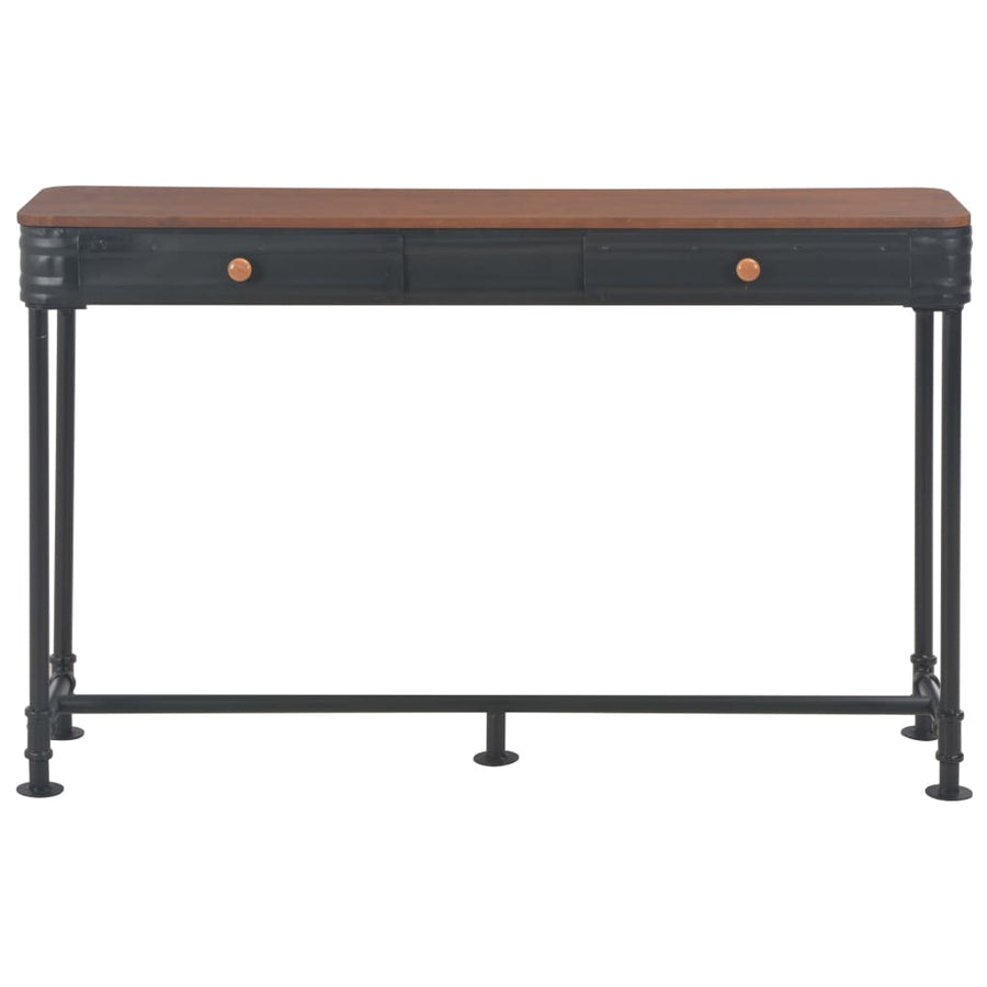 Wandtafel Met 2 Lades 120X30X75 Cm Massief Vurenhout