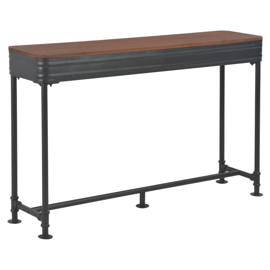 Wandtafel Met 2 Lades 120X30X75 Cm Massief Vurenhout